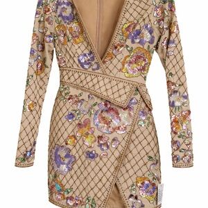 ASOS Multicolor Embellished Prom Dress